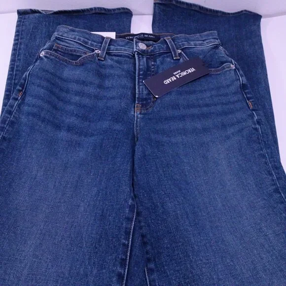 Veronica Beard Beverly High Rise Skinny Flare Jeans 25 NWT 348 Rebel Blue - Picture 15 of 16